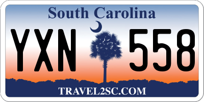 SC license plate YXN558