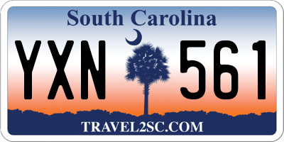 SC license plate YXN561