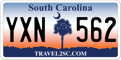 SC license plate YXN562