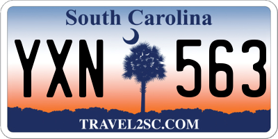 SC license plate YXN563