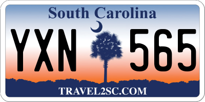 SC license plate YXN565