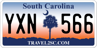 SC license plate YXN566