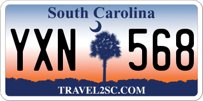 SC license plate YXN568