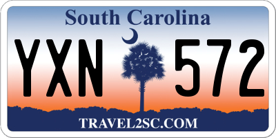SC license plate YXN572
