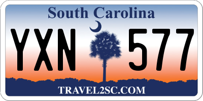 SC license plate YXN577
