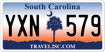 SC license plate YXN579