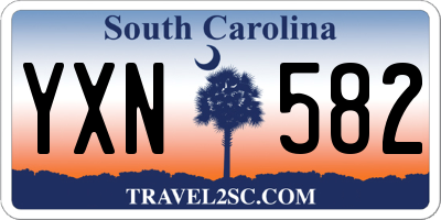SC license plate YXN582