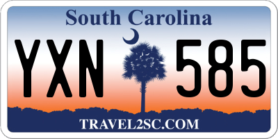 SC license plate YXN585