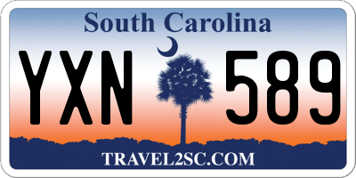 SC license plate YXN589