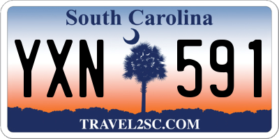 SC license plate YXN591