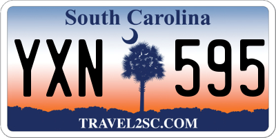 SC license plate YXN595