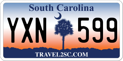 SC license plate YXN599