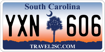 SC license plate YXN606