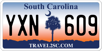 SC license plate YXN609