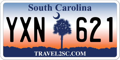 SC license plate YXN621
