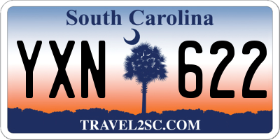 SC license plate YXN622