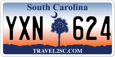 SC license plate YXN624