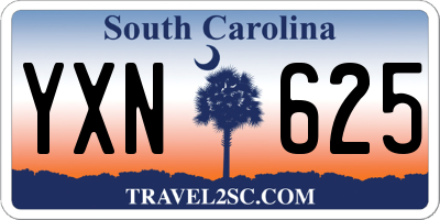SC license plate YXN625