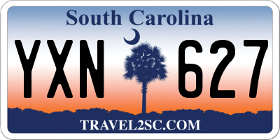 SC license plate YXN627