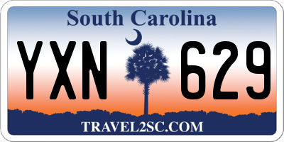SC license plate YXN629
