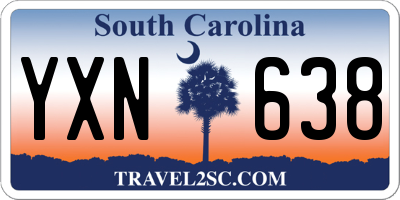 SC license plate YXN638