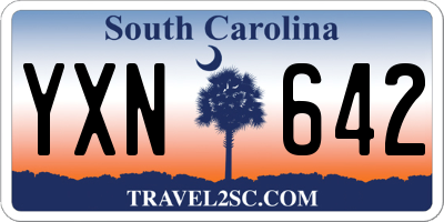 SC license plate YXN642