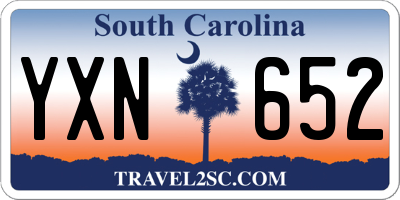 SC license plate YXN652