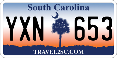 SC license plate YXN653