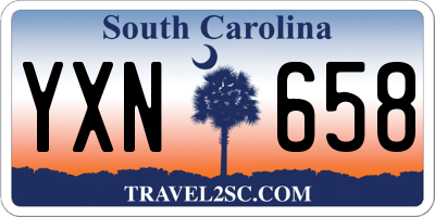 SC license plate YXN658