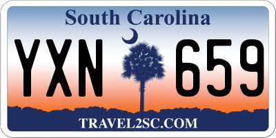 SC license plate YXN659