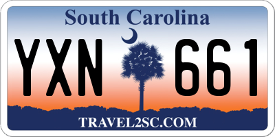 SC license plate YXN661