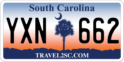 SC license plate YXN662