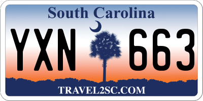 SC license plate YXN663