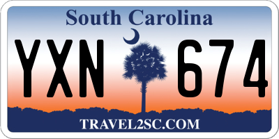 SC license plate YXN674
