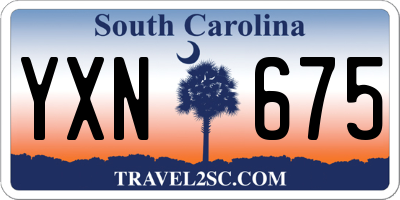 SC license plate YXN675