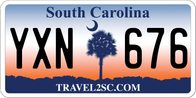 SC license plate YXN676