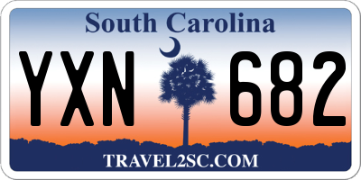 SC license plate YXN682