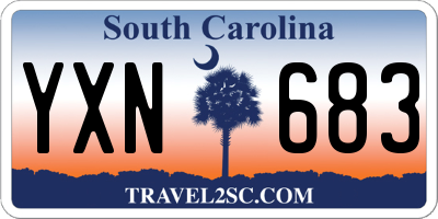 SC license plate YXN683