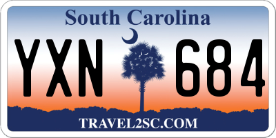 SC license plate YXN684