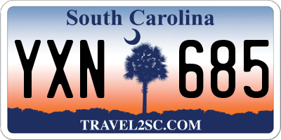SC license plate YXN685