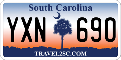 SC license plate YXN690