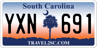 SC license plate YXN691