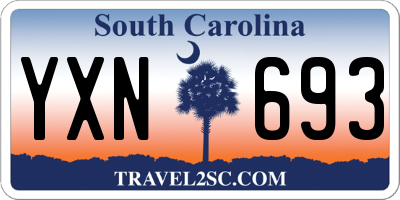 SC license plate YXN693