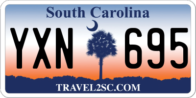 SC license plate YXN695