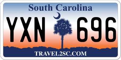 SC license plate YXN696