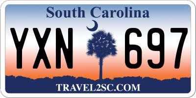SC license plate YXN697