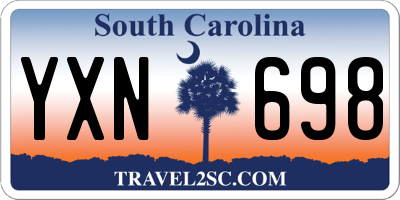 SC license plate YXN698