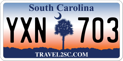 SC license plate YXN703