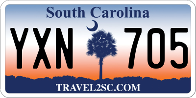 SC license plate YXN705