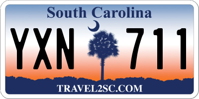SC license plate YXN711